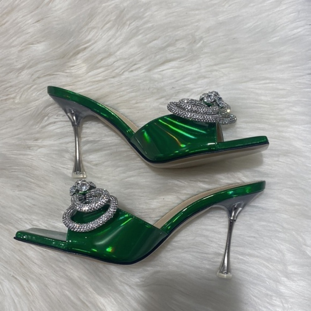 New Mach & Mach Double‎ Bow slide sandal size 36.5EU - Picture 5 of 12
